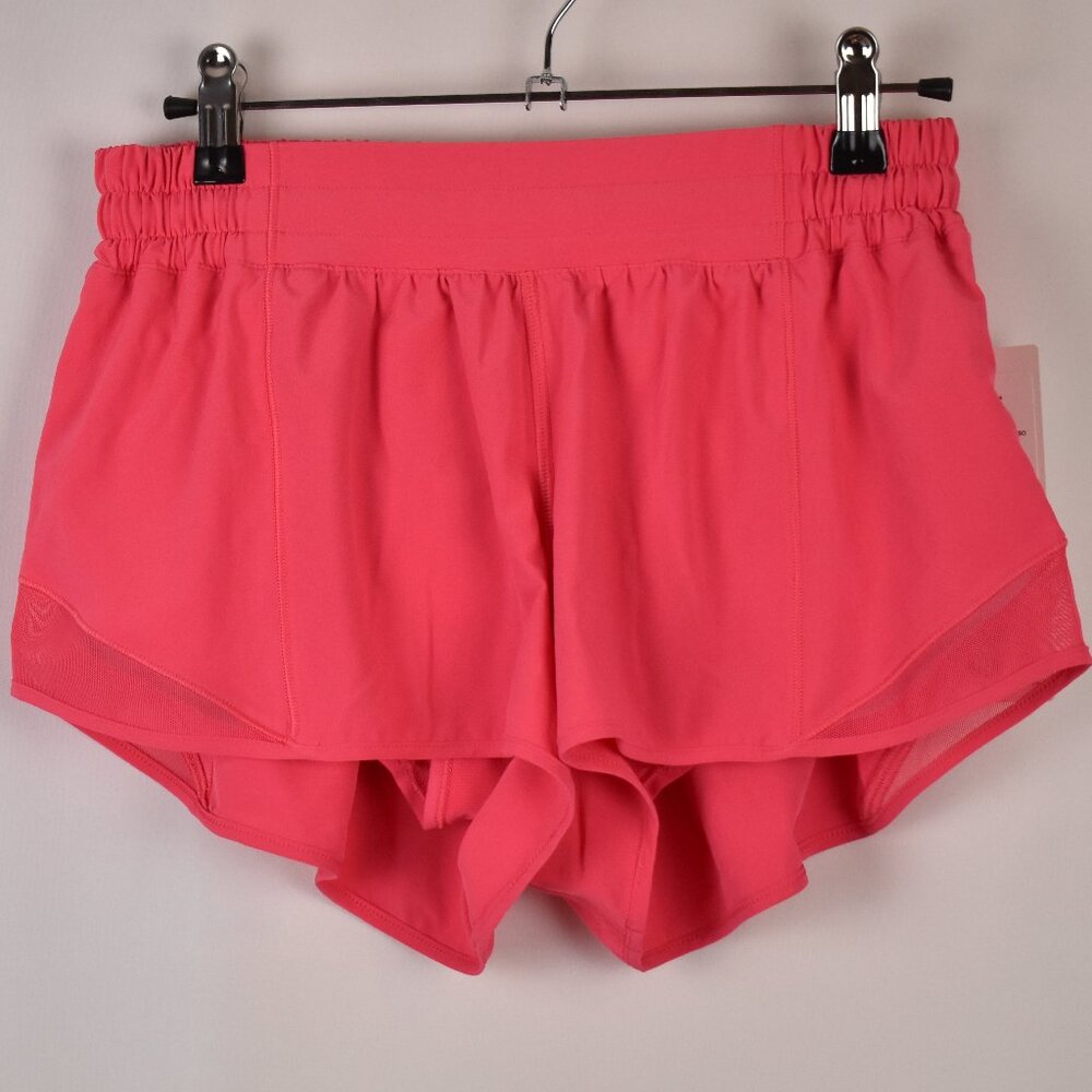 lululemon Women's Hot Pink Hotty Hot Low Rise 2.5" Lined Athletic Shorts Size 8